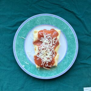 Crepes de Jamon y Queso al Fileto