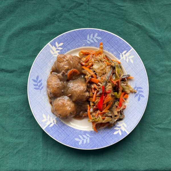 Albondigas de Ternera a la demi-glace con Verduras