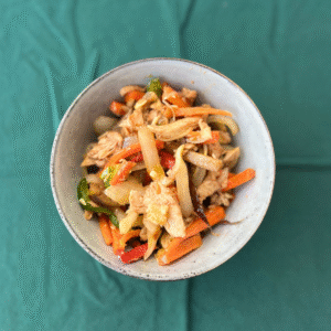 Wok de Pollo con Vegetales